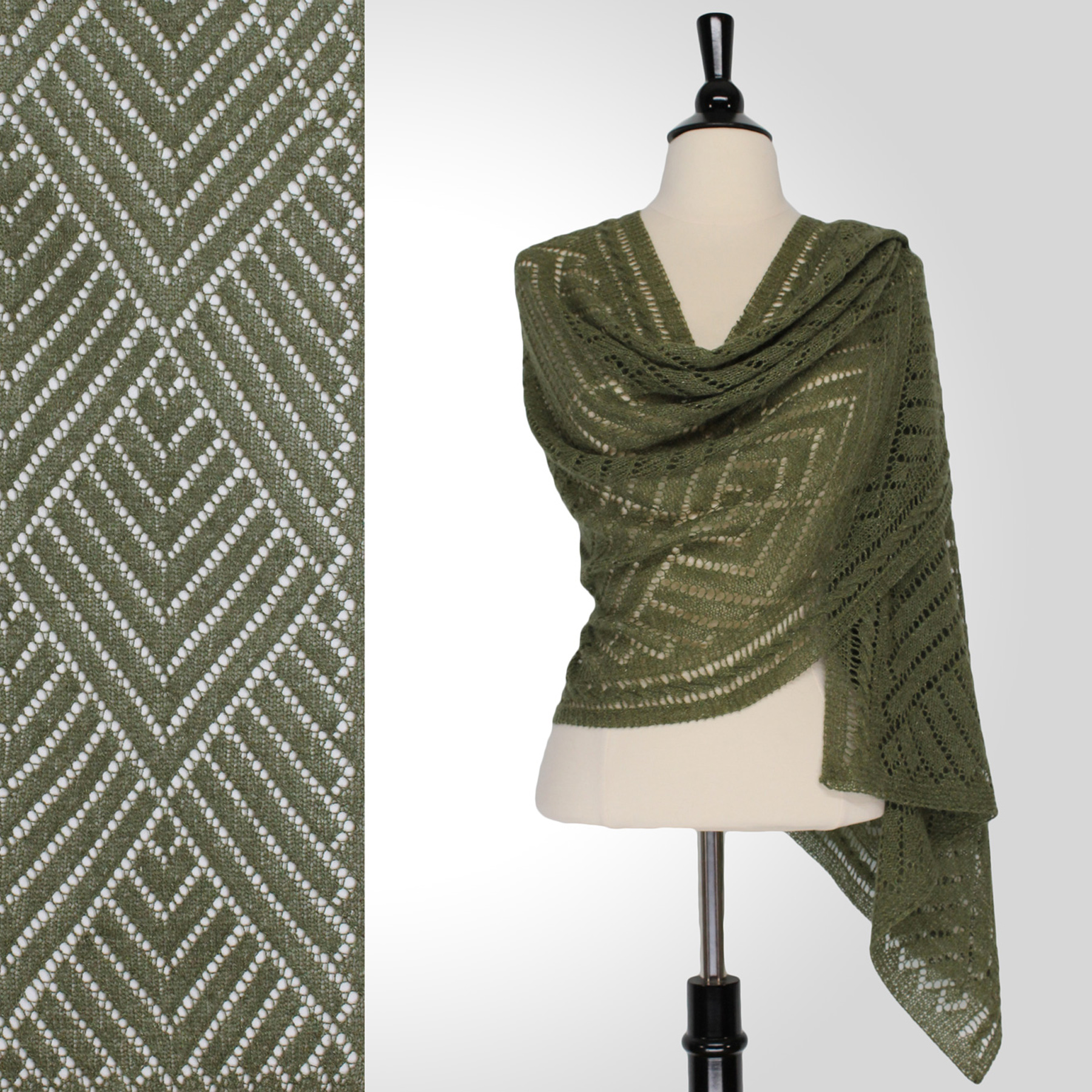 Cicely Châle Classique | Patrons de Tricot | Steve Rousseau Designs