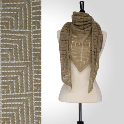 Cicely Châle Classique Triangulaire | Patrons de Tricot | Steve Rousseau Designs