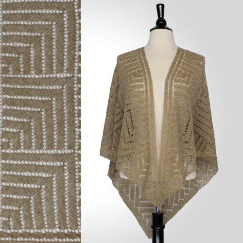 Cicely Châle Classique Triangulaire | Patrons de Tricot | Steve Rousseau Designs