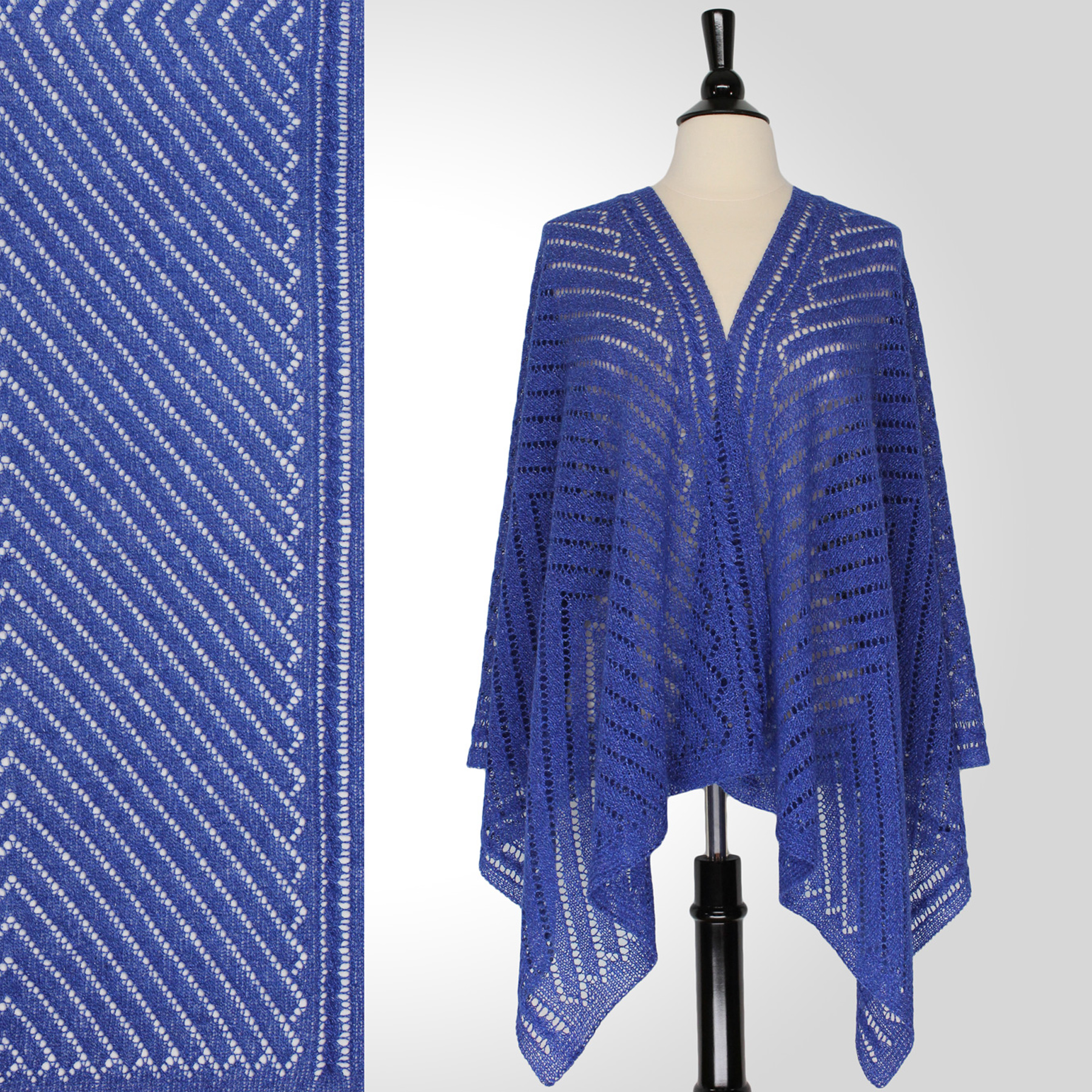 Sacha Châle Classique | Patrons de Tricot | Steve Rousseau Designs