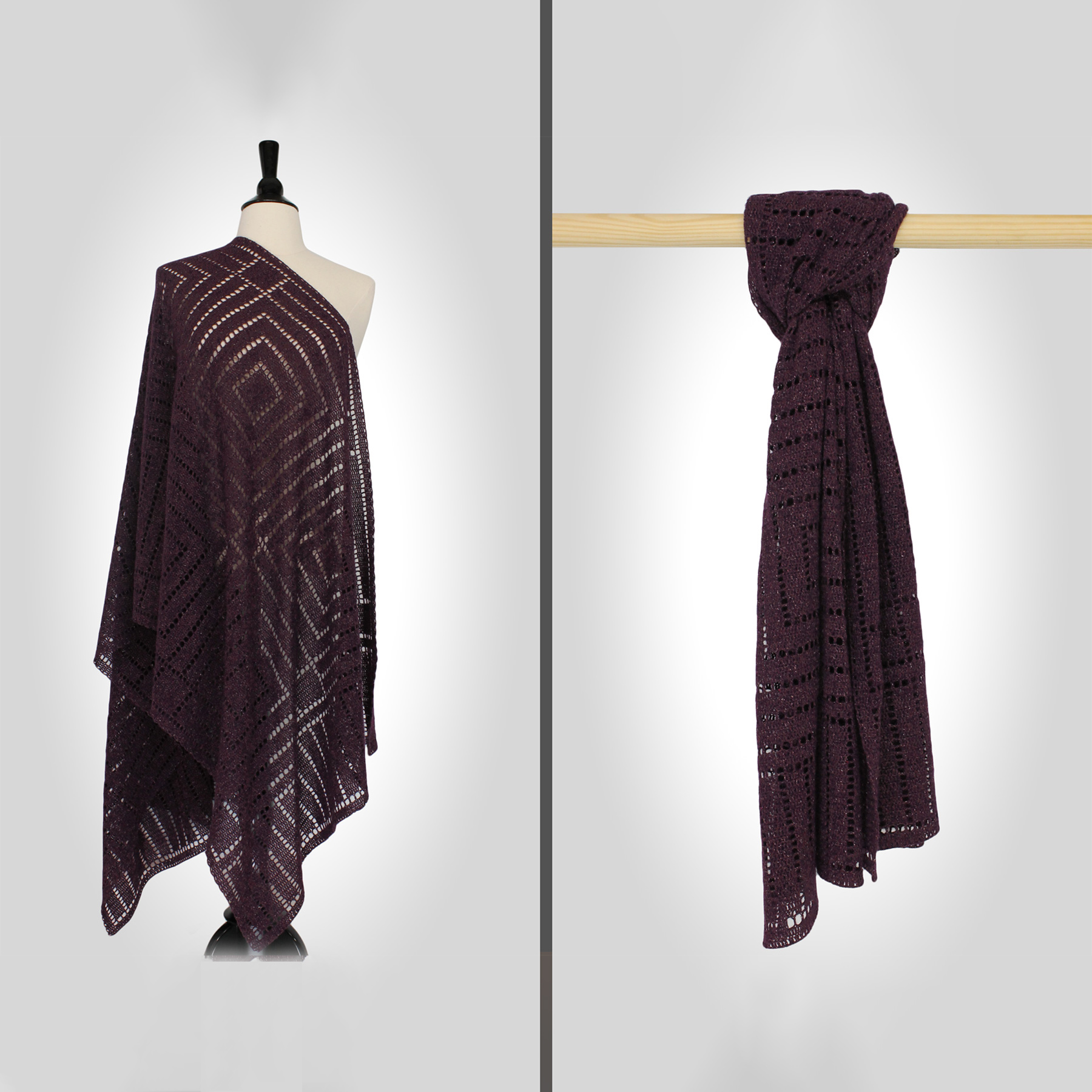 Ulrick Châle Classique | Patrons de Crochet | Steve Rousseau Designs